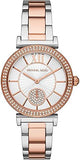 Michael Kors Abbey Three-Hand White Dial Two Tone Steel Strap Watch for Women - MK4616 Buy Now By Michael Kors