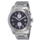 Marc Jacobs Larry Chronograph Black Dial Silver Steel Strap Watch for Men - MBM5050 Buy Now By Marc Jacobs