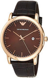 Emporio Armani Luigi Classic Brown Dial Brown Leather Strap Watch For Men - AR2503 Buy Now By Emporio Armani