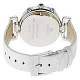 Swarovski Era Journey Silver Dial White Leather Strap Watch for Women - 5295346 Buy Now By Swarovski