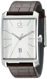 Calvin Klein Window Silver Dial Brown Leather Strap Watch for Men - K2M21126 Buy Now By Calvin Klein