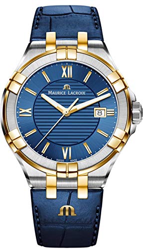 Maurice Lacroix Aikon Blue Dial Blue Leather Strap Watch for Men - AI1008-PVY11-432-1 Buy Now By Maurice Lacroix