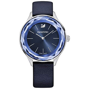 Swarovski Octea Nova Blue Dial Blue Leather Strap Watch for Women - 5295349 Buy Now By Swarovski