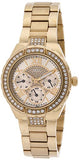 Guess Viva Diamonds Gold Dial Gold Steel Strap Watch for Women - W0111L2 Buy Now By Guess