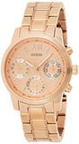Guess Mini Sunrise Chronograph Quartz Rose Gold Dial Rose Gold Steel Strap Watch For Women - W0448L3 Buy Now By Guess