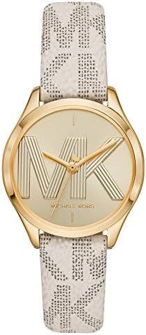 Michael Kors Jaycie Quartz Gold Dial White Leather Strap Watch for Women - MK2861 Buy Now By Michael Kors