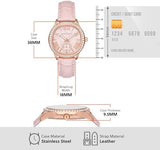 Michael Kors Sage Three-Hand Mother of Pearl Pink Dial Pink Leather Strap Watch for Women - MK4820 Buy Now By Michael Kors