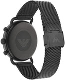 Emporio Armani Aviator Chronograph Black Dial Black Mesh Bracelet Watch For Men - AR11264 Buy Now By Emporio Armani