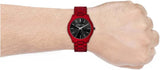 Michael Kors Slim Runway Quartz Black Dial Red Steel Strap Watch for Men - MK8712 Buy Now By Michael Kors