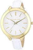 Michael Kors Slim Runway White Dial White Leather Strap Watch For Women - MK2273 Buy Now By Michael Kors