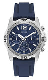 Guess Commander Blue Dial Blue Rubber Strap Watch for Men - GW0211G1 Buy Now By Guess