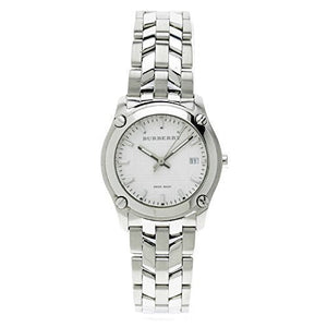 Burberry Heritage Check White Dial Silver Steel Strap Watch for Women - BU1853 Buy Now By Burberry