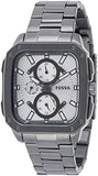 Fossil Inscription Multifunction Silver Dial Grey Steel Strap Watch for Men - BQ2657 Buy Now By Fossil