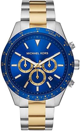 Michael Kors Layton Chronograph Blue Dial Two Tone Steel Strap Watch For Men - MK8825 Buy Now By Michael Kors