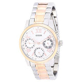 Guess Mini Sunrise Analog Silver Dial Two Tone Steel Strap Watch For Women - W0448L4 Buy Now By Guess