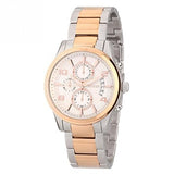 Guess Exec Chronograph White Dial Two Tone Steel Strap Watch for Men - W0075G2 Buy Now By Guess
