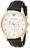 Emporio Armani Classic Chronograph White Dial Black Leather Strap Watch For Men - AR1892 Buy Now By Emporio Armani