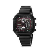 Fossil Retro Analog-Digital Black Dial Black Steel Strap Watch for Men - FS5891 Buy Now By Fossil