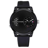 Tommy Hilfiger Denim Black Dial Black Rubber Strap Watch for Men - 1791555 Buy Now By Tommy Hilfiger