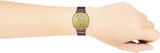Gucci Grip Quartz Gold Dial Maroon Leather Strap Watch For Women - YA157413 Buy Now By Gucci