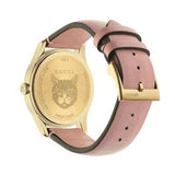 Gucci G Timeless Quartz Mother of Pearl Dial Pink Leather Strap Watch For Women - YA1264132 Buy Now By Gucci