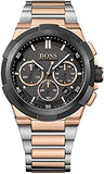 Hugo Boss Supernova Black Dial Two Tone Steel Strap Watch for Men - 1513358 Buy Now By Hugo Boss