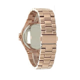 Michael Kors Lennox Three Hand Rose Gold Dial Rose Gold Steel Strap Watch For Women - MK7230 Buy Now By Michael Kors