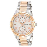 Guess Siren White Dial Two Tone Steel Strap Watch for Women - W0442L4 Buy Now By Guess