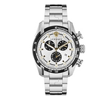 Versace V-Ray Chronograph Quartz Silver Dial Silver Steel Strap Watch For Men - VE2I00321 Buy Now By Versace