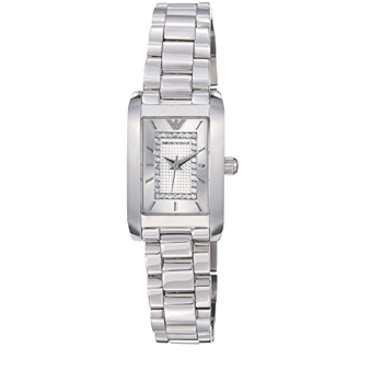 Emporio Armani Classic Diamonds Silver Dial Silver Steel Strap Watch For Women - AR3170 Buy Now By Emporio Armani