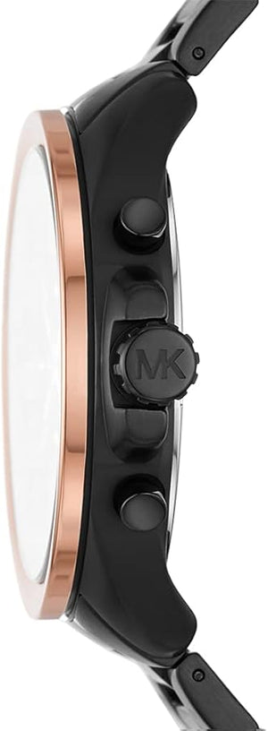 Michael Kors Wren Chronograph Black Dial Black Steel Strap Watch For Men - MK8933 Buy Now By Michael Kors