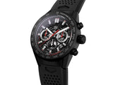 Tag Heuer Carrera Automatic Chronograph Black Dial Black Rubber Strap Watch for Men - CBG2A90.FT6173 Buy Now By Tag Heuer