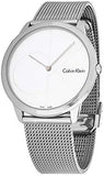 Calvin Klein Minimal Silver Dial Silver Mesh Bracelet Watch for Men - K3M2112Z Buy Now By Calvin Klein