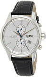 Hugo Boss Jet Silver Dial Black Leather Strap Watch for Men - 1513282 Buy Now By Hugo Boss
