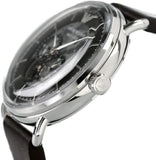Emporio Armani Meccanico Skeleton Black Dial Black Leather Strap Watch For Men - AR60026 Buy Now By Emporio Armani