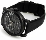 Emporio Armani Meccanico Quartz Black Dial Black Leather Strap Watch For Men - AR60032 Buy Now By Emporio Armani