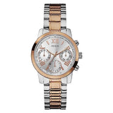 Guess Mini Sunrise Analog Silver Dial Two Tone Steel Strap Watch For Women - W0448L4 Buy Now By Guess