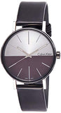 Calvin Klein Boost White Black Dial Black Leather Strap Watch for Men - K7Y21CCX Buy Now By Calvin Klein