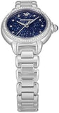 Emporio Armani Mia Three Hand Crystals Blue Dial Silver Steel Strap Watch For Women - AR11630 Buy Now By Emporio Armani
