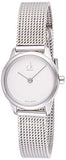 Calvin Klein Minimal White Dial Silver Mesh Bracelet Watch for Women - K3M2312Y Buy Now By Calvin Klein