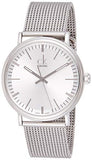 Calvin Klein Surround Silver Dial Silver Mesh Bracelet Watch for Men - K3W21126 Buy Now By Calvin Klein