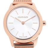Calvin Klein Minimal White Dial Rose Gold Mesh Bracelet Watch for Women - K3M23626 Buy Now By Calvin Klein