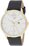 Tommy Hilfiger Hunter White Dial Black Leather Strap Watch for Men - 1791606 Buy Now By Tommy Hilfiger