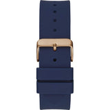 Guess Genesis Quartz Blue Dial Blue Silicone Strap Watch For Men - W1254G3 Buy Now By Guess