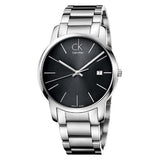 Calvin Klein City Date Black Dial Silver Steel Strap Watch for Men - K2G2G143 Buy Now By Calvin Klein