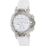 Tissot T Race Lady Chronograph White Dial White Rubber Strap Watch for Women - T048.217.17.017.00 Buy Now By Tissot