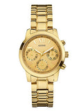 Guess Mini Sunrise Quartz Gold Dial Gold Steel Strap Watch For Women - W0448L2 Buy Now By Guess