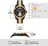 Michael Kors Lexington Quartz Black Dial Two Tone Steel Strap Watch For Men - MK8948 Buy Now By Michael Kors