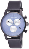 Calvin Klein City Chronograph Grey Dial Black Leather Strap Watch for Men - K2G177C3 Buy Now By Calvin Klein