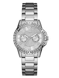 Guess Sassy Multifunction Quartz Silver Dial Silver Steel Strap Watch For Women - W0705L1 Buy Now By Guess